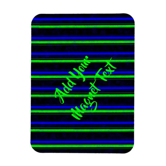 Magnet Flexible Bleu Noir Grandes Vertes (Vertical)