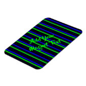 Magnet Flexible Bleu Noir Grandes Vertes (Côté Gauche)