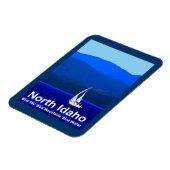 Magnet Flexible Bleu nord de l'Idaho (Côté Gauche)