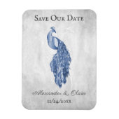 Magnet Flexible Bleu Peacock Enregistrer l'aimant Date (Vertical)