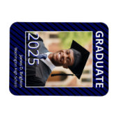 Magnet Flexible Bleu Photo Graduation (Horizontal)