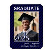 Magnet Flexible Bleu Photo Graduation (Vertical)