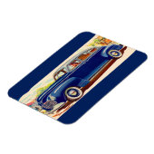 Magnet Flexible bleu Plymouth 1941 (Côté Gauche)