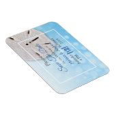 Magnet Flexible Bleu Sable Dollar Mariage Enregistrer la date Magn (Côté Droit)