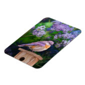 Magnet Flexible Bleuet de l'Est en neige - Photo originale (Côté Gauche)