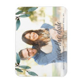 Magnet Flexible Bliss Botanique Photo Mariage Enregistrer La Date (Vertical)