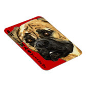 Magnet Flexible Bloc couleur Bullmastiff (Côté Droit)