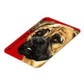 Magnet Flexible Bloc couleur Bullmastiff (Côté Gauche)