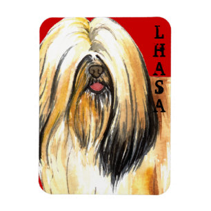 Magnet Flexible Bloc de couleur de Lhasa Apso