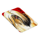 Magnet Flexible Bloc de couleur Lhassa Apso (Côté Droit)
