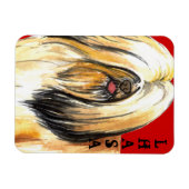 Magnet Flexible Bloc de couleur Lhassa Apso (Horizontal)