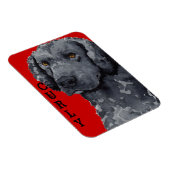 Magnet Flexible Bloc de couleur Retriever recouvert de boue (Côté Droit)