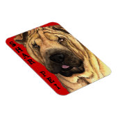 Magnet Flexible Bloc de couleur Shar-Pei (Côté Droit)