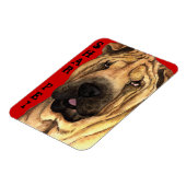 Magnet Flexible Bloc de couleur Shar-Pei (Côté Gauche)