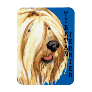 Magnet Flexible Bloc de couleur Tibétain Terrier
