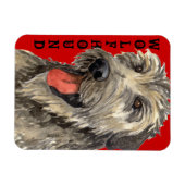 Magnet Flexible Bloc de couleur Wolfhound irlandais (Horizontal)