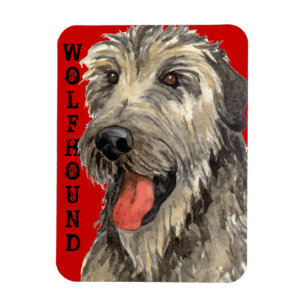 Magnet Flexible Bloc de couleur Wolfhound irlandais
