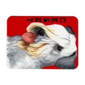 Magnet Flexible Bloc de couleurs Cesky Terrier (Horizontal)