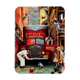 Magnet Flexible Bloc routier par Norman Rockwell