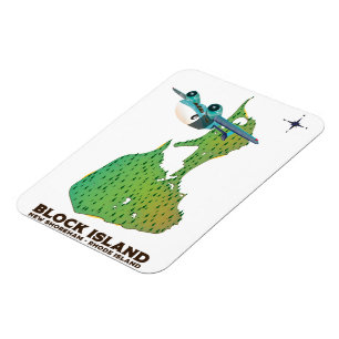 Magnet Flexible Block Island New Shoreham, Rhode Island