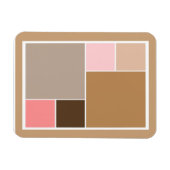 Magnet Flexible Blocs de couleurs de coquillage (Horizontal)