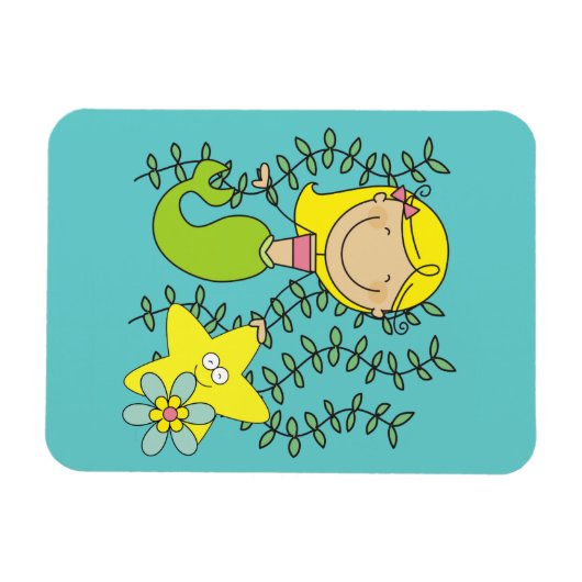 Magnet Flexible Blond Mermaid (Horizontal)
