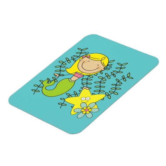 Magnet Flexible Blond Mermaid (Côté Gauche)