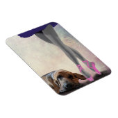 Magnet Flexible Bloodhound Et Danseur De Ballet (Côté Droit)