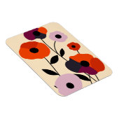 Magnet Flexible Bloom minimal du pavot (Côté Droit)