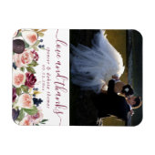 Magnet Flexible Blooming figs | Moody Rustic Fruit Photo Thank You (Horizontal)