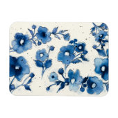 Magnet Flexible Blooms bleus indépendants (Horizontal)