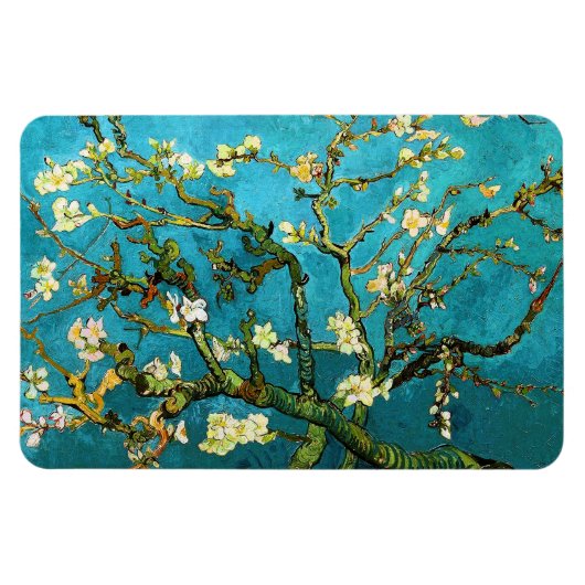 Magnet Flexible Blossoming Almond Tree Van Gogh Fine Art (Horizontal)