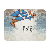 Magnet Flexible Blue floral (Horizontal)