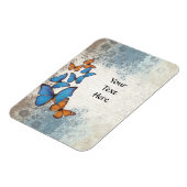 Magnet Flexible Blue floral (Côté Gauche)