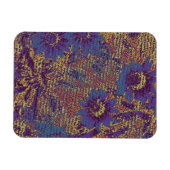 Magnet Flexible Blue flowers against leaf camouflage (Horizontal)