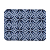 Magnet Flexible Blue Geometric Pattern Retro Style (Horizontal)