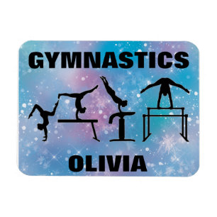 Magnet Flexible Blue Glam Girls Gymnastique