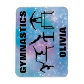 Magnet Flexible Blue Glam Girls Gymnastique (Vertical)