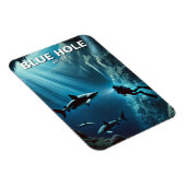 Magnet Flexible Blue Hole Belize Plongée sous-marine (Côté Droit)