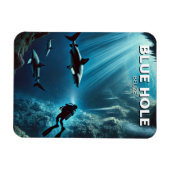 Magnet Flexible Blue Hole Belize Plongée sous-marine (Horizontal)