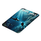 Magnet Flexible Blue Hole Belize Plongée sous-marine (Côté Gauche)