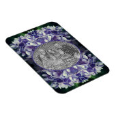 Magnet Flexible Blue Hydrangea Petals Frame Ajouter Votre Photo (Côté Droit)