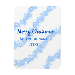 Magnet Flexible Blue merry noël scintillant lignes de parties scin