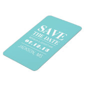 Magnet Flexible Blue Modern Elegance Enregistrer l'aimant Date (Côté Gauche)