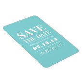 Magnet Flexible Blue Modern Elegance Enregistrer l'aimant Date (Côté Droit)