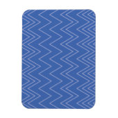 Magnet Flexible Blue, moderne, simple, cool, trendy zigzag (Vertical)