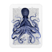 Magnet Flexible Blue Octopus (Vertical)