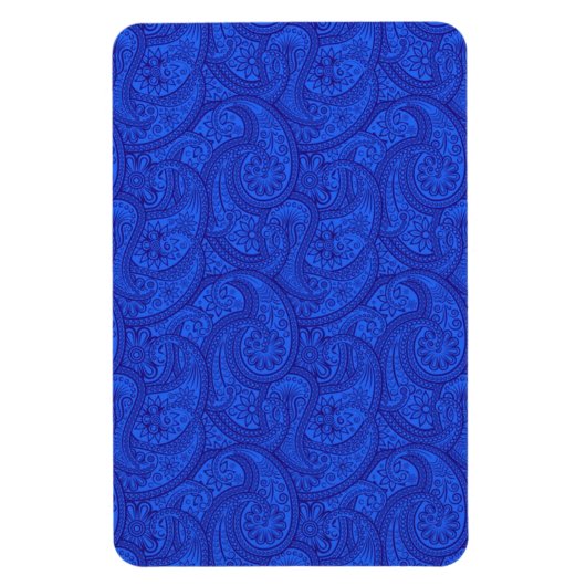Magnet Flexible Blue Paisley (Vertical)