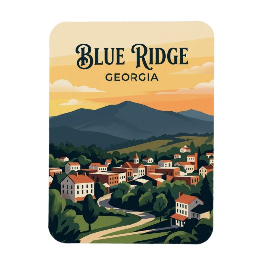 Magnet Flexible Blue Ridge États-Unis (Vertical)