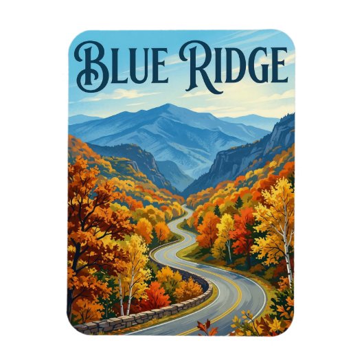Magnet Flexible Blue Ridge Parkway (Vertical)